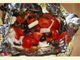 Swordfish Baked in Foil With Mediterranean Flavors