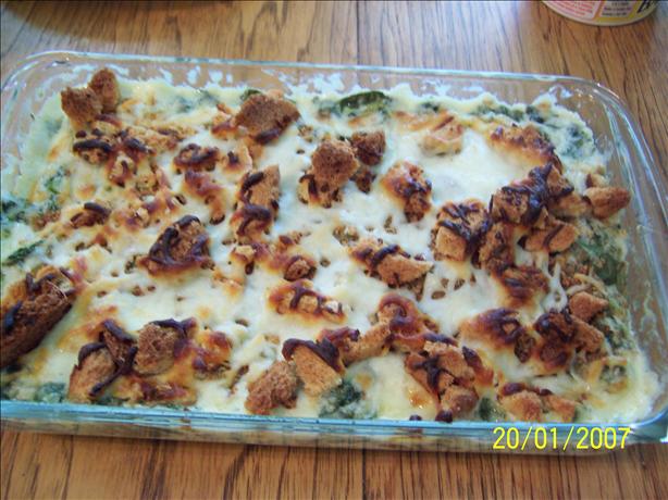 Greens and Mozzarella Casserole. Photo by God's_sugarcookie