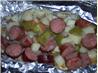 Barbecue Grilled Kielbasa  Dinner Packets
