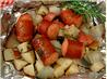 Barbecue Grilled Kielbasa  Dinner Packets