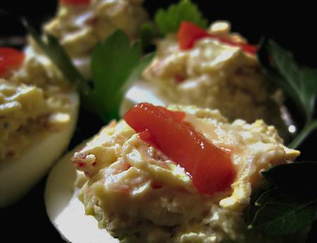 Deliciously Devilish Eggs. Photo by Caroline Cooks