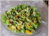 Bibb Greens Topped With Orange, Dried Cranberries and Sunflower
