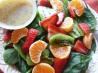 Spinach, Strawberry, Mandarin Salad With Poppy Seed Dressing