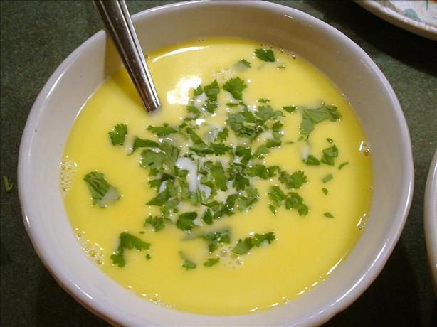 Cream of Garlic Soup With Cilantro. Photo by mariposa13