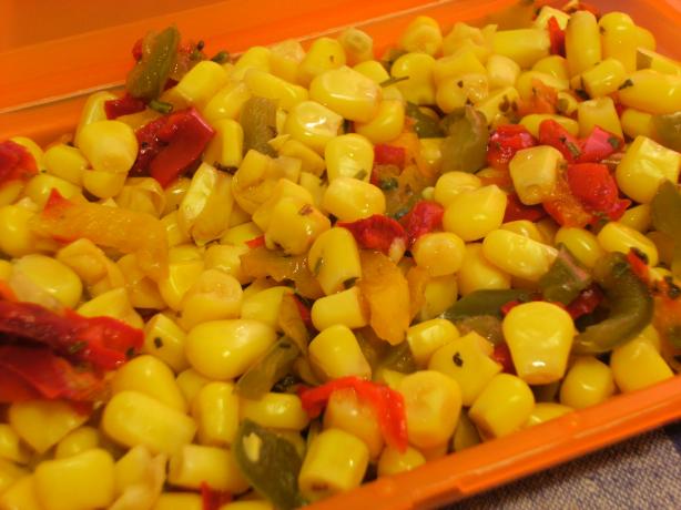 Festive Skillet Corn. Photo by Lalaloula