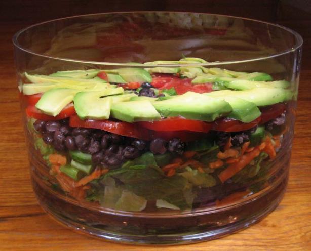 Mexican Seven Layer Salad. Photo by dianegrapegrower