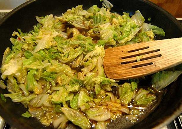 Stir-Fried Spiced Cabbage (La-Pai-Ts'ai). Photo by Sackville