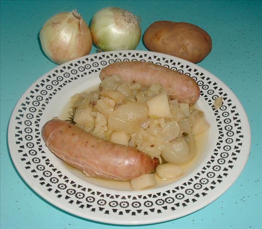 Polish Sausage and Cabbage. Photo by Bergy