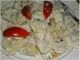 Tortellini With Creamy Roasted Garlic Sauce