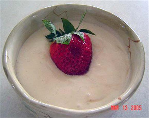 Sour Cream Fruit Dip. Photo by Dine & Dish