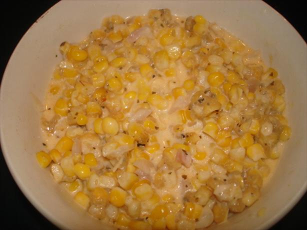 Feta Creamed Corn. Photo by Linajjac