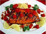 Mean Chef's Grilled Salmon With Red Currant Glaze