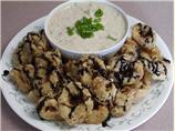 Fried Calamari With Remoulade Sauce Drizzled With Balsamic Syrup