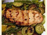 Grilled Orange Sesame Chicken and Vegetables