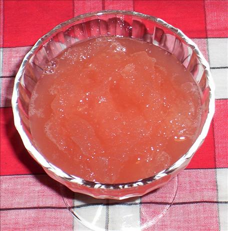 Rhubarb Sorbet. Photo by Kree