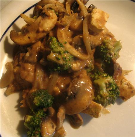Tofu and Broccoli with Peanut Sauce. Photo by spatchcock