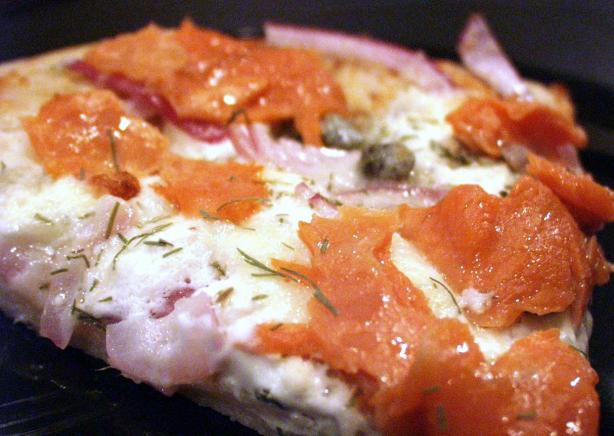 Salmon and Cream Cheese Pizza. Photo by FLKeysJen