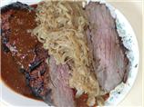 Grilled London Broil With Caramelized Onions