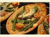 Asparagus Parmesan Pita Rounds. Recipe by Fluffy