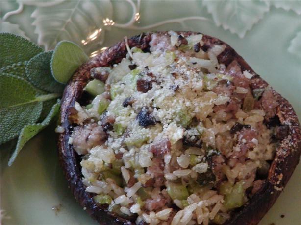 Marinated Stuffed Portabella Mushrooms. Photo by Rita~