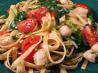 Scallops and Pasta Florentine. Recipe by Boca Pat