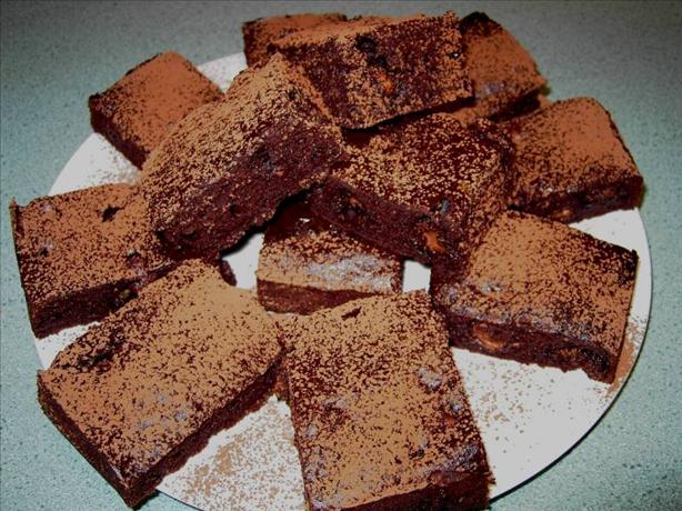 Chocolate Covered Malt Ball Fudge Slice. Photo by JustJanS
