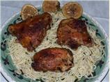 Italian Chicken With New Orleans Spaghetti Bordelaise. Photo by Luby Luby Luby