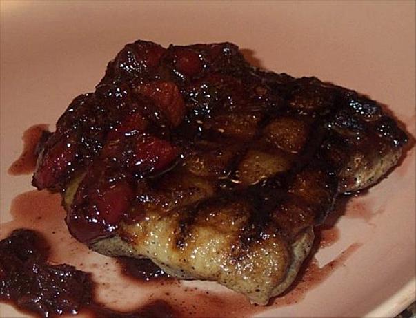 Seared Duck Breasts With Cherry Rhubarb Chutney. Photo by BarbryT