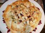 Rustic Apple and Dried Cranberry Pie
