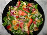Strawberry Spinach Salad With Creamy Raspberry Dressing