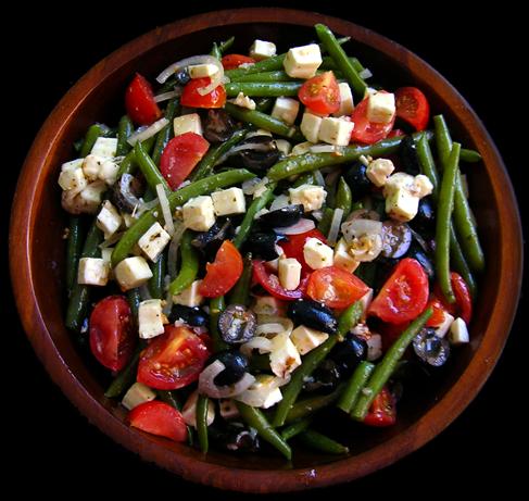 Green Beans With Tomatoes, Olives, and Feta. Photo by - Carla -