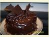Chocolate Chocolate Pudding Cake with Chocolate Ganache. Recipe by Lora Schoeder