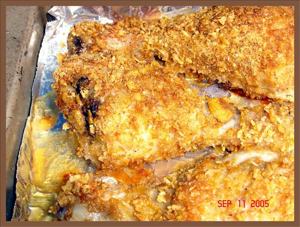 Corn Flake Drumsticks Bake. Photo by lets.eat