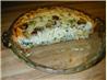 Ricotta-spinach-mushroom Quiche. Recipe by Hey Jude