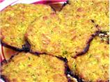 Cheesy  Baked Zucchini, Sweet Potato Patties