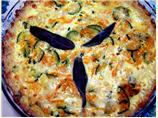 Sage & Spring Veggies Pie in a Brown Rice Crust