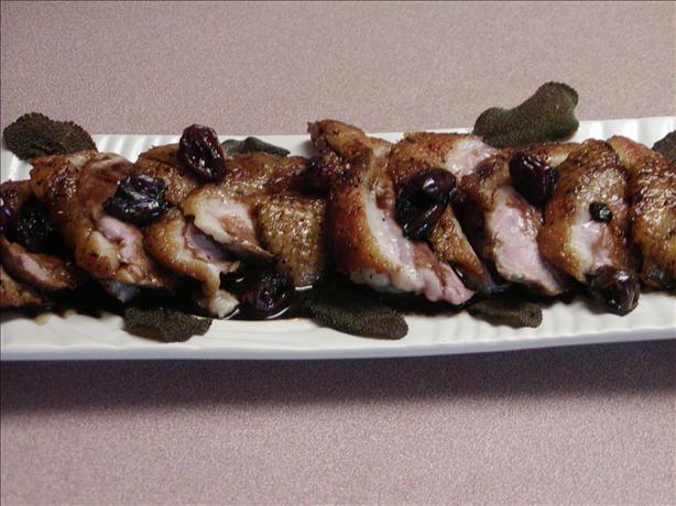 Duck Breasts With Balsamic Cherry Glaze. Photo by Rita~