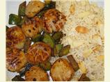 Orange Almond Scallops