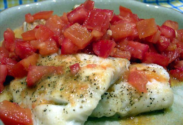 Grilled Cod With Moroccan-spiced Tomato Relish. Photo by Derf