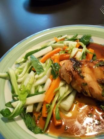 Bok Choy, Carrot and Apple Slaw. Photo by rpgaymer