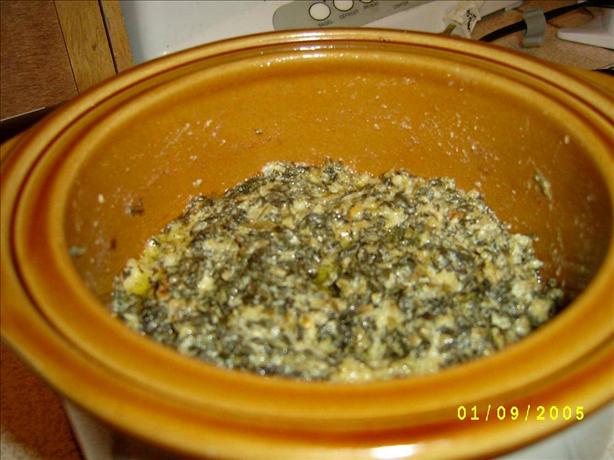Crock Pot Cheesy Spinach. Photo by Marie Nixon