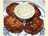 Crab Cakes With Cilantro Mayonnaise. Recipe by PaulaG