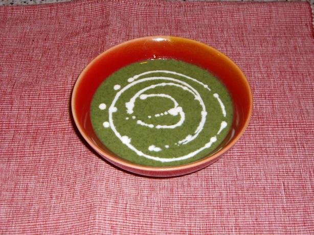 Cream of Nettle Soup (vegan). Photo by Wild Thyme Flour