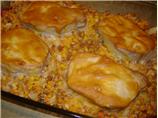Pork Chop and Corn Stuffing Bake