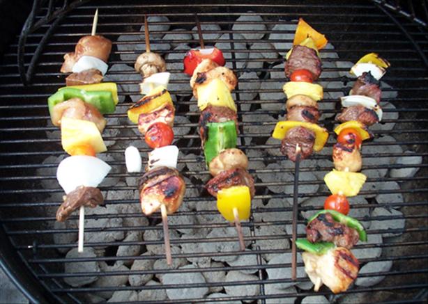 Sirloin Steak Kabobs. Photo by Daymented