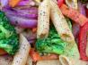 Penne With Ginger Garlic & Vegetables. Recipe by - Carla -