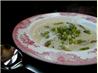 New England Soup Factory's Asparagus, Lemon, and Orzo Soup. Recipe by winkki