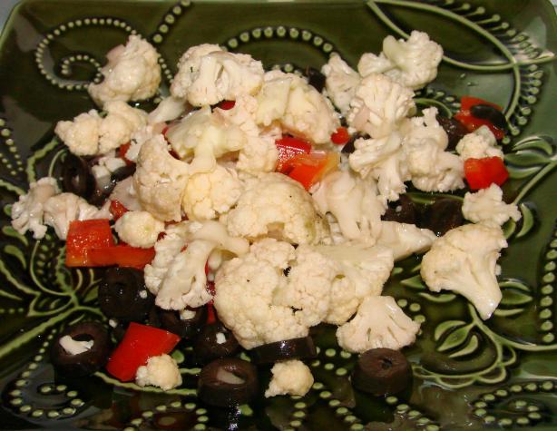 Raw Cauliflower Salad. Photo by Boomette