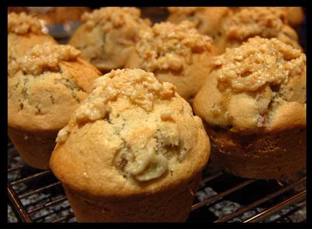 Light Rhubarb & Ginger Muffins. Photo by Sackville