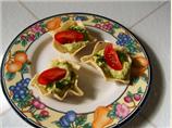 Avocado Tortilla Chip Rounds. Photo by michEgan